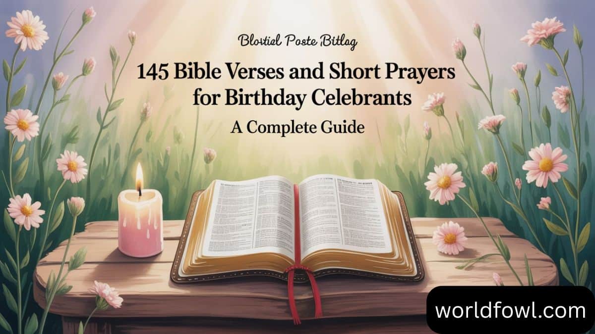 145 Bible Verses and Short Prayers for Birthday Celebrants: A Complete Guide