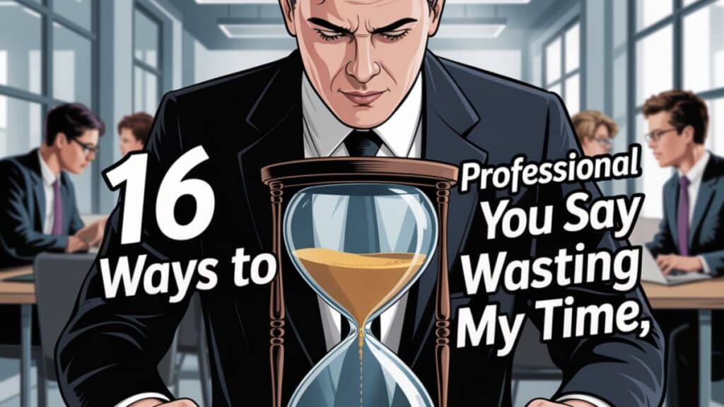 16 Professional Ways to Say “You Are Wasting My Time”