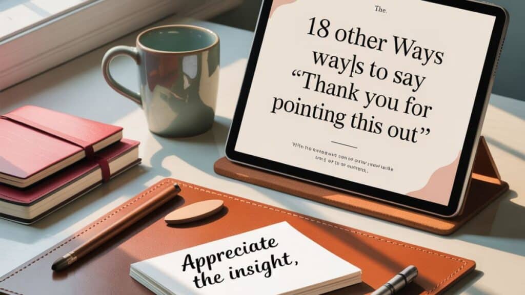 18 Other Ways to Say “Thank You for Pointing This Out”