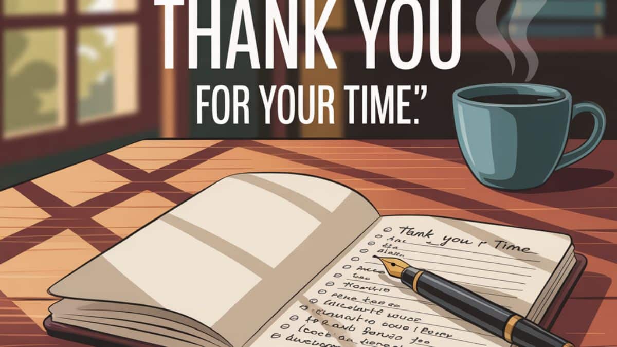 18 Other Ways to Say “Thank You for Your Time”