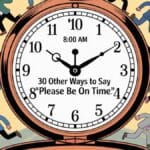 30 Other Ways to Say “Please Be On Time”