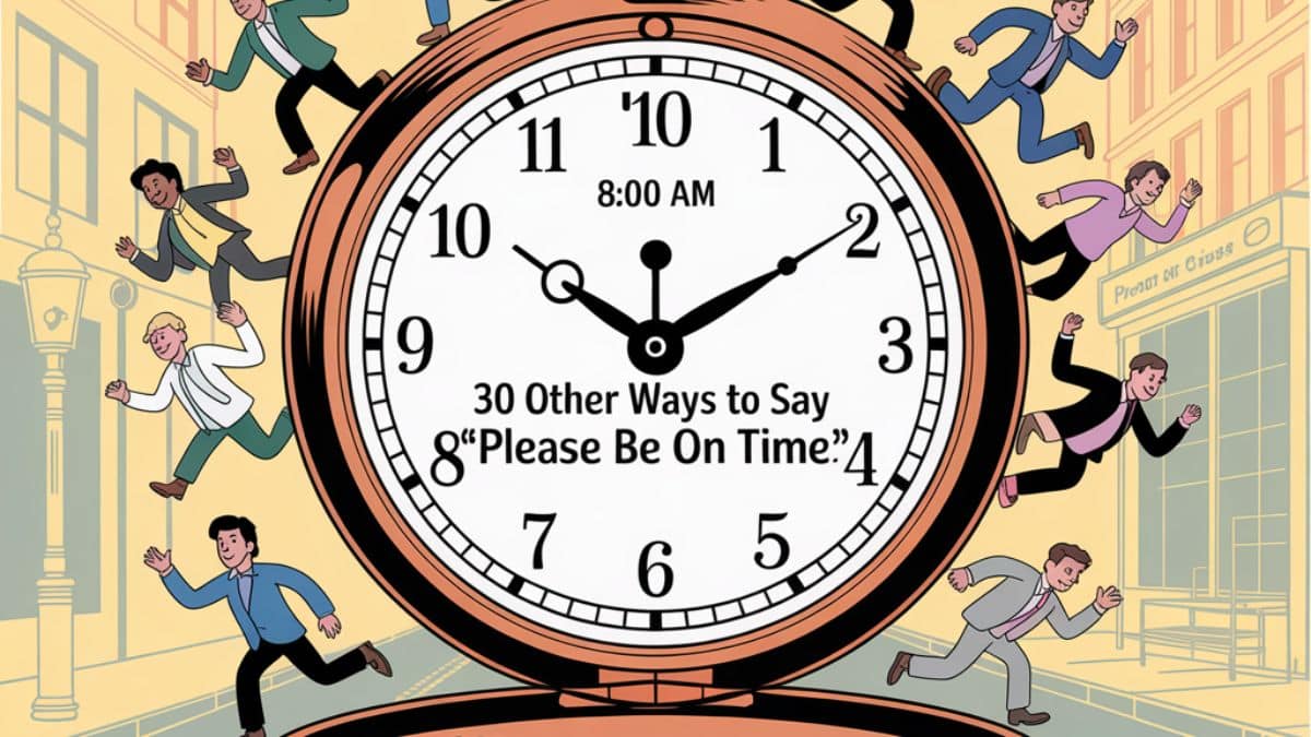 30 Other Ways to Say “Please Be On Time”