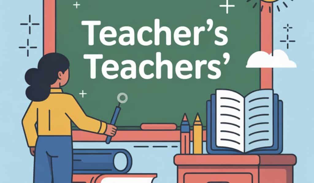Teacher’s or Teachers’ or Teachers Understanding the Differences