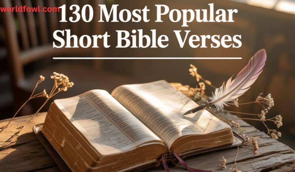 130 Most Popular Short Bible Verses