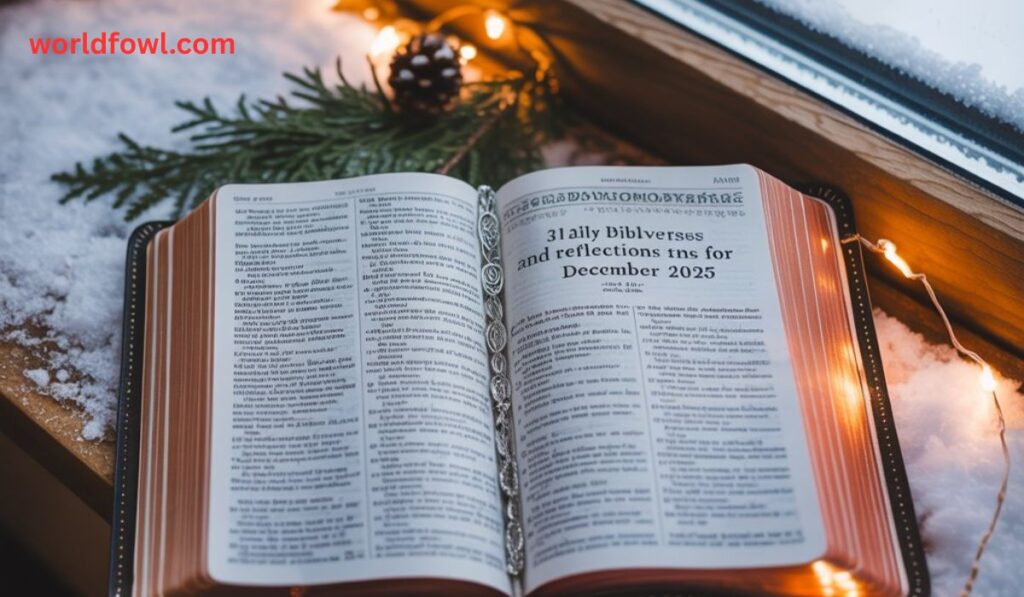 31 Daily Bible Verses and Reflections for December 2025