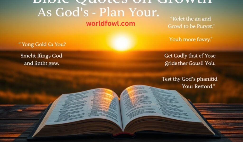 50 Bible Quotes About Growth to Inspire Your Journey