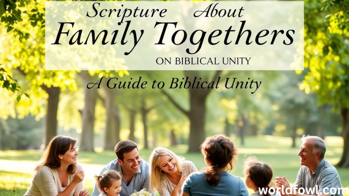 Scripture About Family Togetherness: A Guide to Biblical Unity