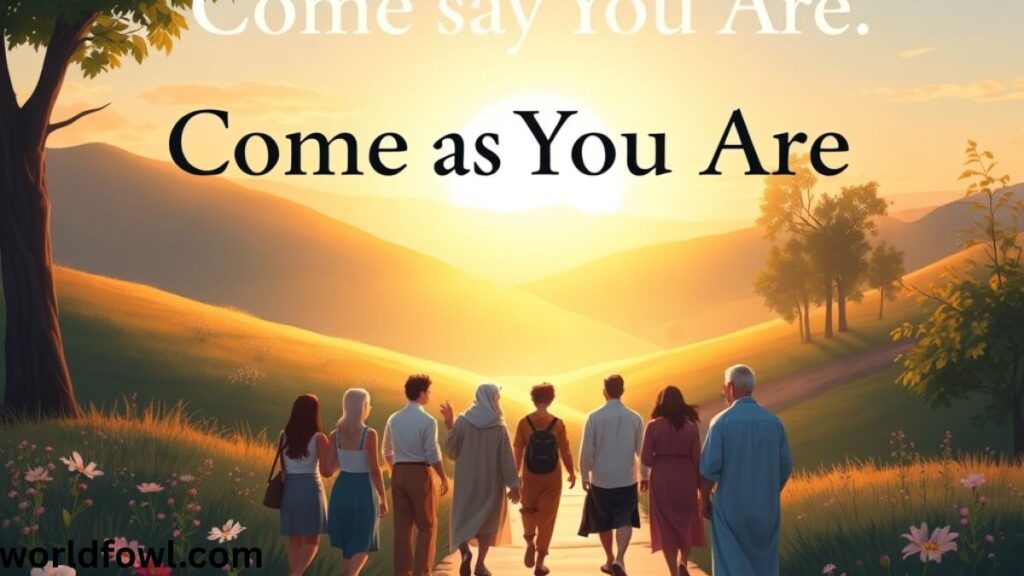 Come As You Are Bible Verse: A Message of God’s Open Invitation