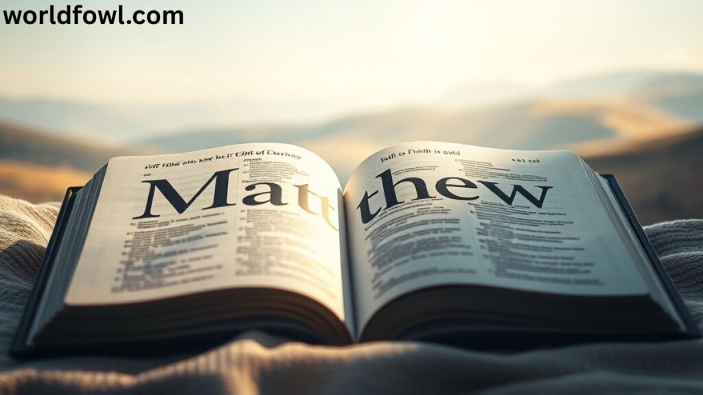 Matthew Meaning in the Bible