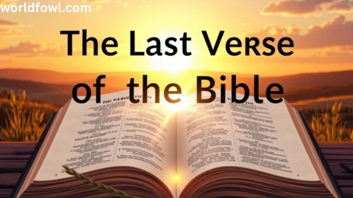 The Last Verse of the Bible: A Powerful Final Word