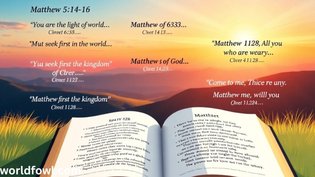 Best Bible Verses from Matthew