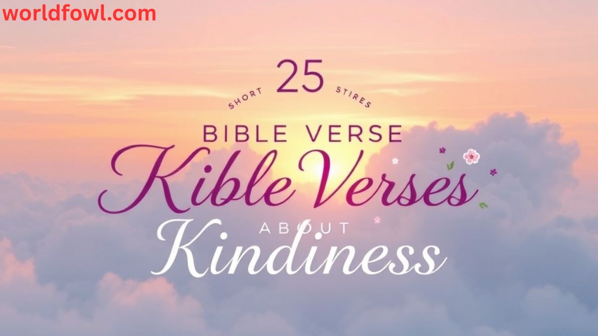 25 Short Bible Verses About Kindness