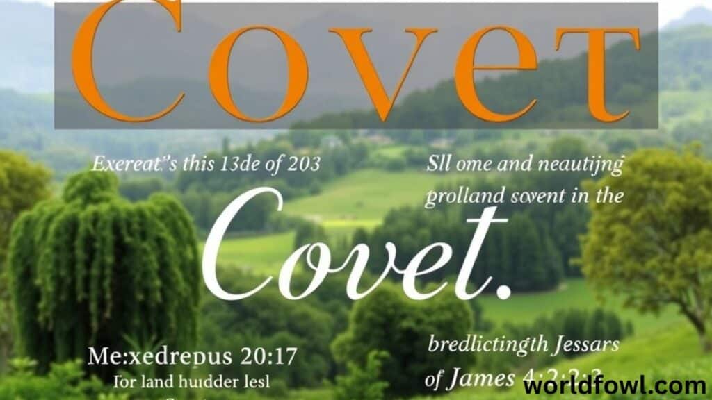 What Does Covet Mean in the Bible?