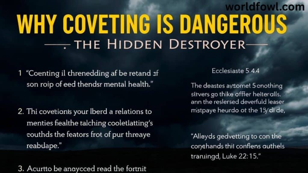 What Does Covet Mean in the Bible?