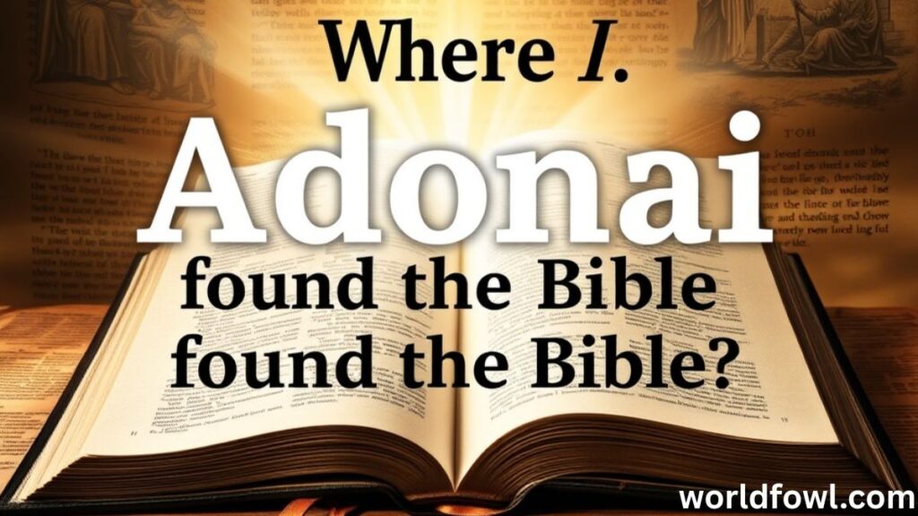 Adonai: Understanding One of God’s Names