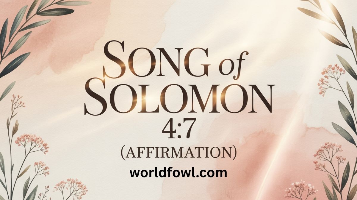 Song of Solomon 4:7 (Affirmation)