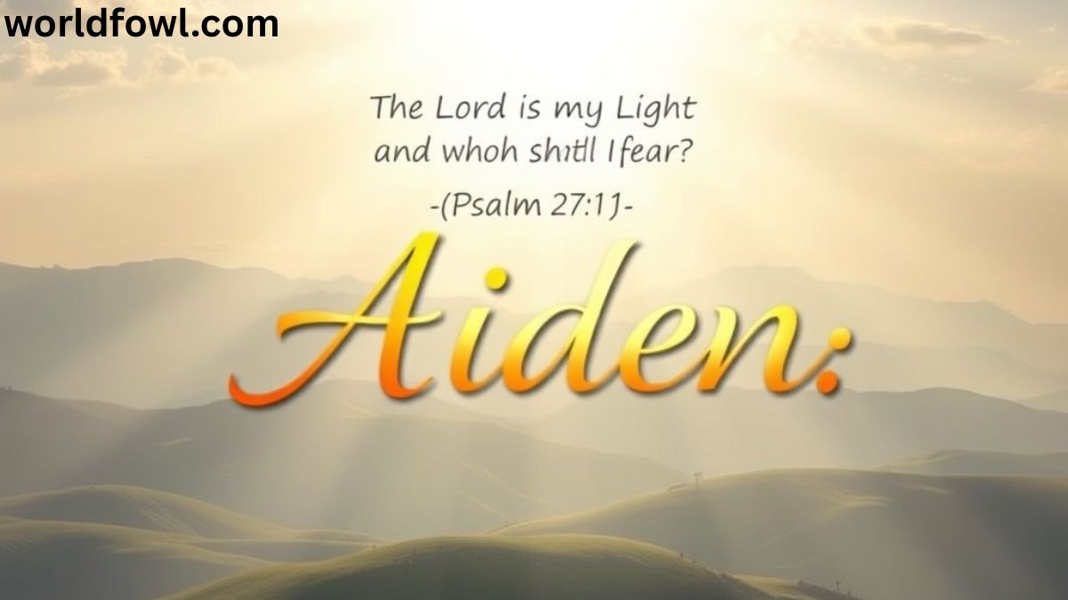AIDEN BIBLE VERSE