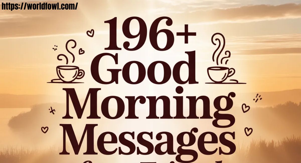 196+ Good Morning Messages for a Friend