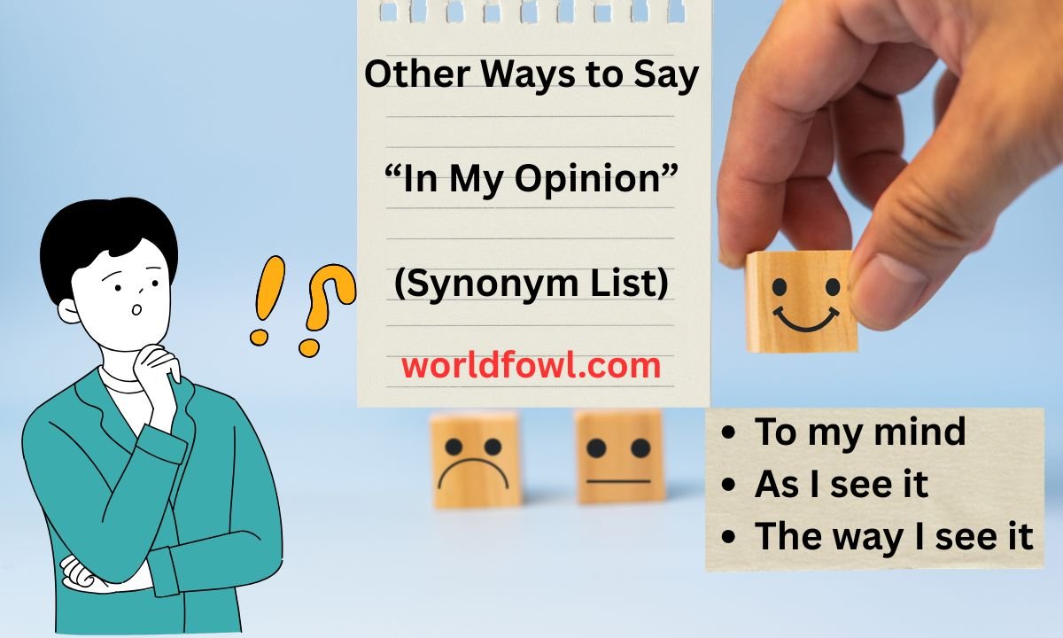 Other Ways to Say “In My Opinion” (Synonym List)
