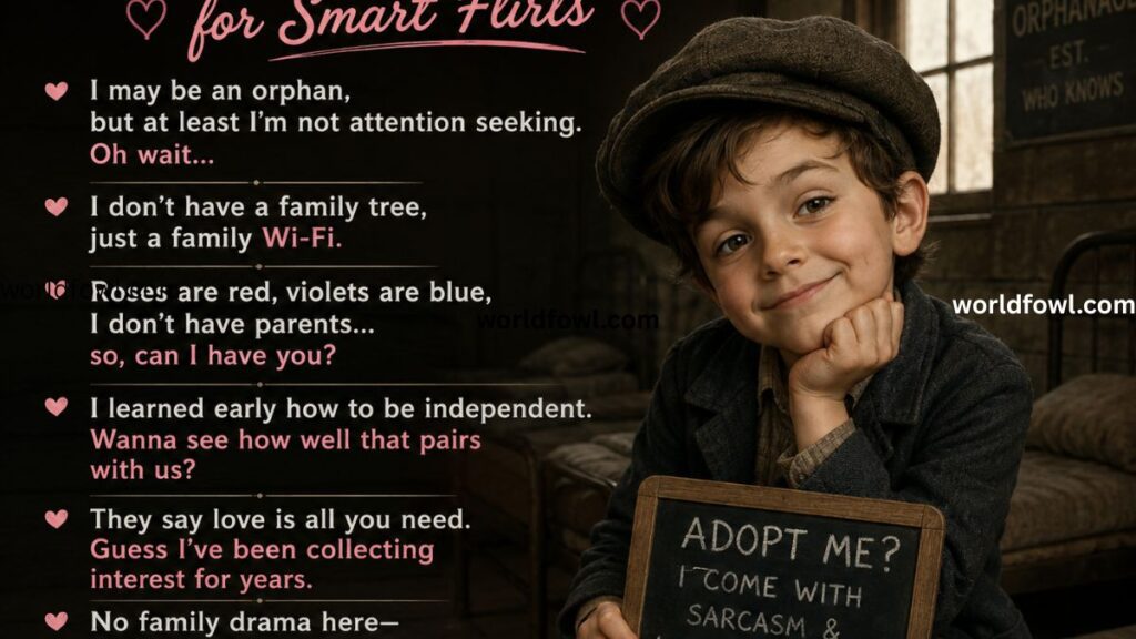 Witty Orphan Jokes for Smart Flirts